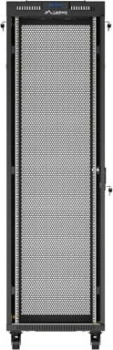 Lanberg 19" Rackschrank 42HE, LCD, freistehend, Flat Pack, V2, Gitternetztür, IP20, RAL 9004, 800mm tief