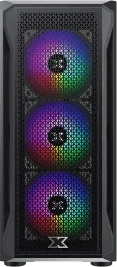 Xigmatek Gaming X, schwarz, Glasfenster