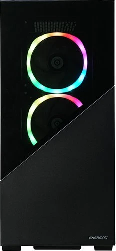 Enermax K8 Midnight Black, schwarz, Glasfenster