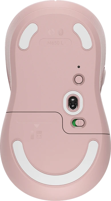 Logitech Signature M650 Large, Rose, Logi Bolt, USB/Bluetooth