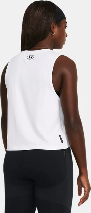 Under Armour Vanish Energy Crop Tanktop Funktionsshirt ärmellos weiß/schwarz (Damen)