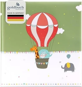 Goldbuch Buch Fotoalbum Babyalbum Ballonfahrt 30x31