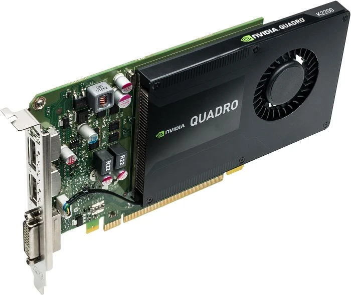 PNY Quadro K2200, 4GB GDDR5, DVI, 2x DP