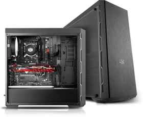 Cooler Master MasterBox MB600L schwarz/grau, Acrylfenster
