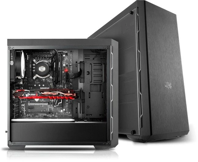 Cooler Master MasterBox MB600L schwarz/grau, Acrylfenster