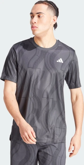 adidas Club Tennis Graphic Funktionsshirt kurzarm carbon/black (Herren)