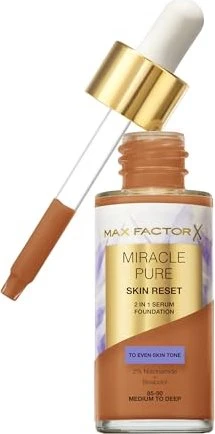 Max Factor Miracle Pure Skin Reset 2in1 Serum Foundation 85-90 medium to deep, 30ml