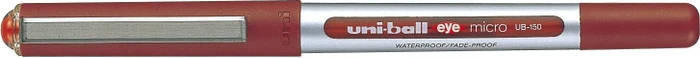 Uni-Ball Eye Micro UB-150 Tintenroller (Mine) rot/silber, 12er-Pack