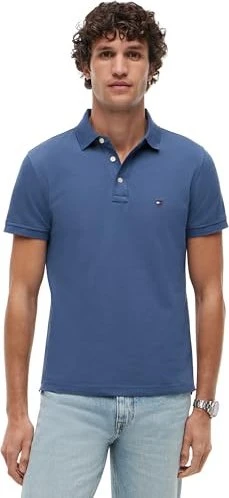 Tommy Hilfiger 1985 Slim Fit Poloshirt kurzarm aegean sea (Herren)