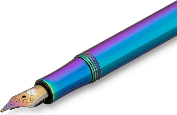 Kaweco Collection Liliput Kolibri blau/violett, rechte Hand, breit