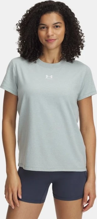 Under Armour Rival Core Funktionsshirt kurzarm silica green/white (Damen)