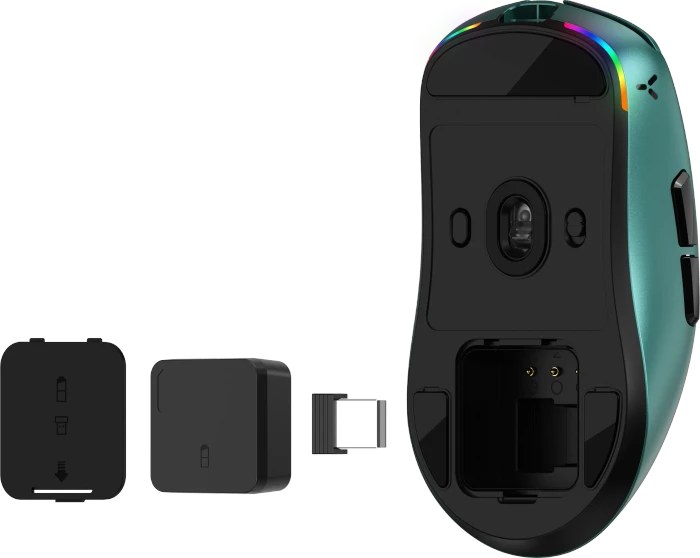 ISY IGM-4500 Wireless Gaming Maus grün, USB