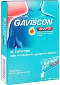 Gaviscon Advance Pfefferminz Suspension, 120ml (12x 10ml)