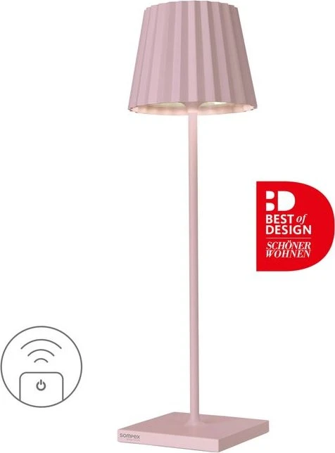 Sompex Troll 2.0 Akku-Tischleuchte 1-flammig rosa