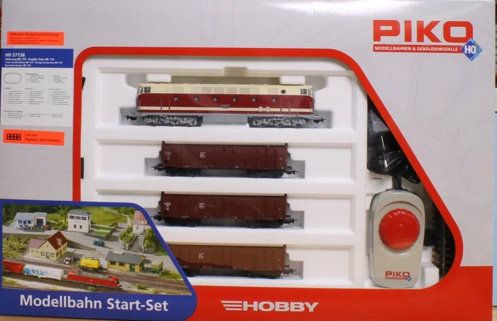 Piko - Spur H0 Start-Set - Start-Set BR 119 + 3 Hochbordwagen