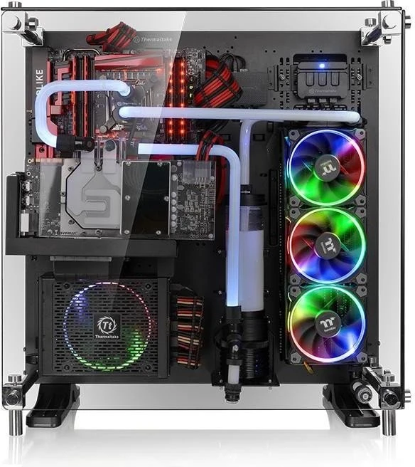 Thermaltake Core P5 Tempered Glass Edition schwarz, Glasfenster