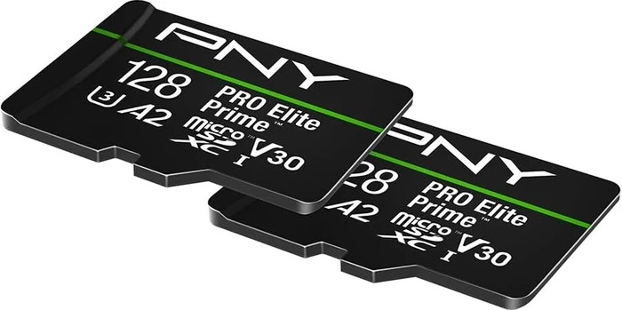 PNY Pro Elite Prime R200/W150 128GB Kit, 2er-Pack, UHS-I U3, A2, Class 10
