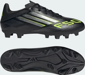 adidas F50 Club FG/MG core black/iron metallic/lucid lemon
