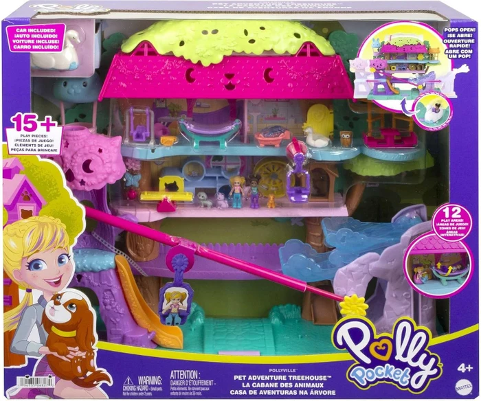 Mattel Polly Pocket - Pollyville Tierparty Baumhaus