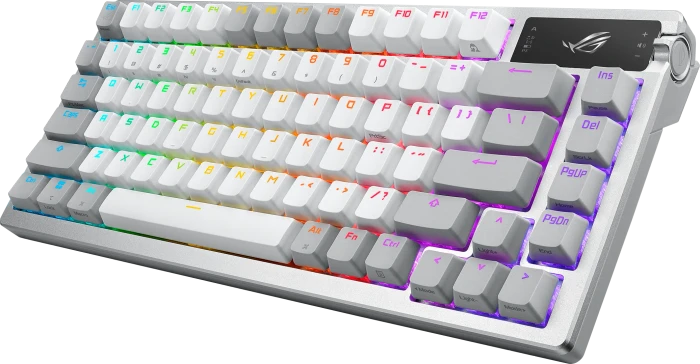 ASUS ROG Azoth White Wireless Gaming Keyboard, PBT, hot-swap, ROG NX SNOW, USB/Bluetooth, UK