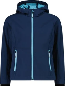 CMP Softshell Melange Fix Hood Funktionsjacke blue ink/topazio (Junior)