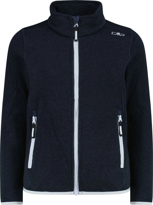 CMP Fleece Knit-Tech Meliert Jacke b.blue/sky blue (Junior)