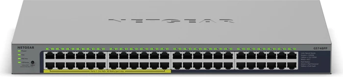 Netgear GS700 Rackmount Gigabit Switch, 48x RJ-45, 380W PoE+
