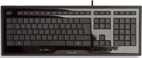 Cherry INFINITY Corded MultiMedia Keyboard schwarz, USB, DE