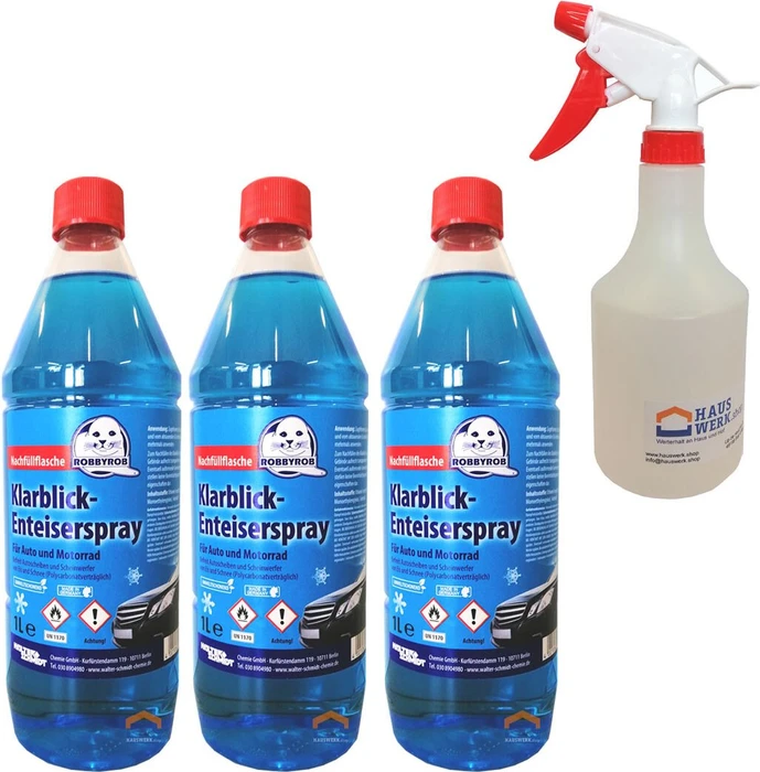Walter Schmidt Chemie Klarblick Scheibenenteiser Nachfüllflasche 1l