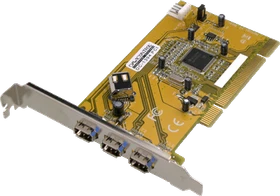 Dawicontrol DC-1394 PCI, 3x FireWire, retail, PCI