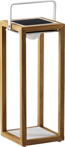 Best Freizeitmöbel BEST-Light Solar-Gartenleuchte weiß/teak