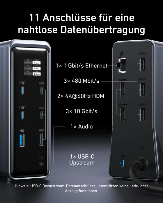 Anker Prime Ladedock (EU), USB-C 3.1 [Buchse]