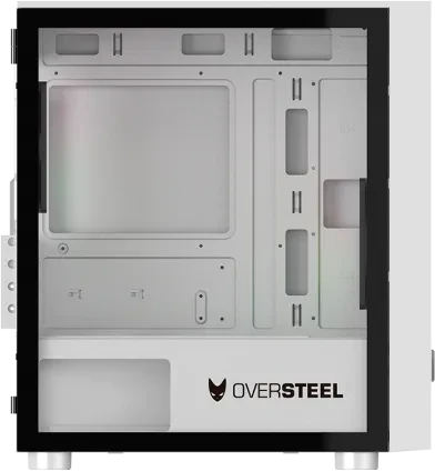 Oversteel Aeris RGB, weiß, Glasfenster