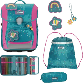 Scout Neo DIN Happy Confetti Schultaschen-Set, 4-tlg.