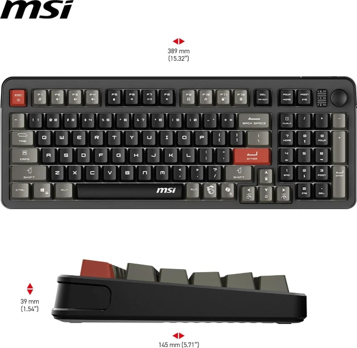 MSI FORGE GK110, LEDs RGB, USB, US