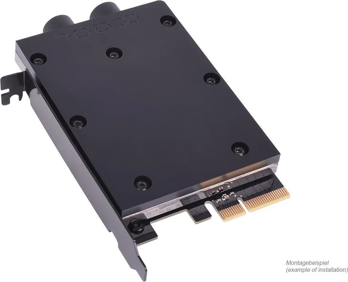 Alphacool Eisblock HDX-3, PCIe 3.0 x4 Adapter für M.2 mit Wasserkühler