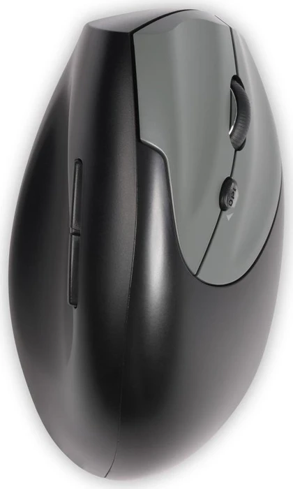 BakkerElkhuizen HandShake 3-Mode Vertical Mouse, schwarz/silber, USB/Bluetooth