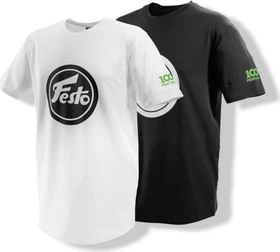 Festool 100 Jahre Doppelpack T-Shirt kurzarm schwarz/weiß
