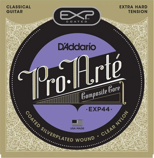 D'Addario EXP Coated Pro-Arté Composite, Extra-Hard Tension