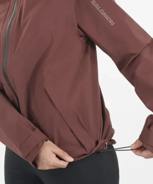 Salomon Outerpath 2.5L Funktionsjacke rum raisin (Damen)