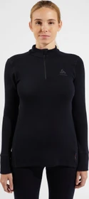 Odlo Natural Merino 260 Baselayer Half Zip Funktionsshirt langarm schwarz (Damen)