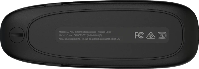 ASUS Cobble SSD Enclosure, schwarz, USB-C 3.1