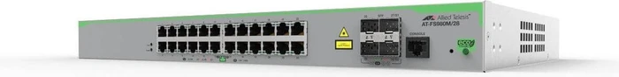 Allied Telesis CentreCOM FS980M Rackmount Managed Switch, 24x RJ-45, 4x RJ-45/SFP