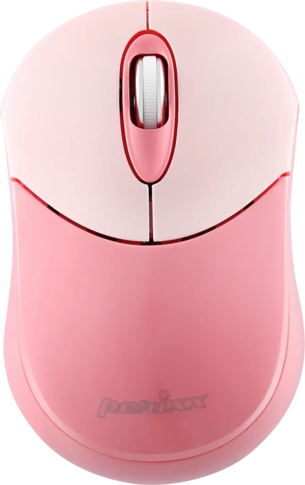 Perixx PERIMICE-802 Mini Bluetooth Maus Pink/Rosa, Bluetooth