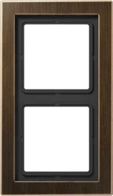 Jung Serie LS-design Rahmen 2-fach, messing antik