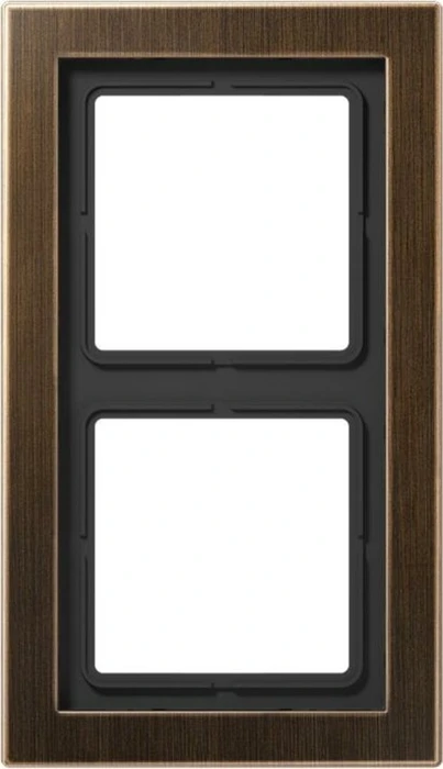 Jung Serie LS-design Rahmen 2-fach, messing antik