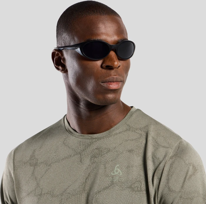 Odlo Zeroweight Engineered Chill-Tec Laufshirt kurzarm agate gray melange (Herren)
