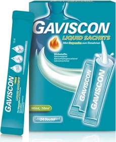 Gaviscon Liquid Sachets Mint Suspension Beutel, 24 Stück