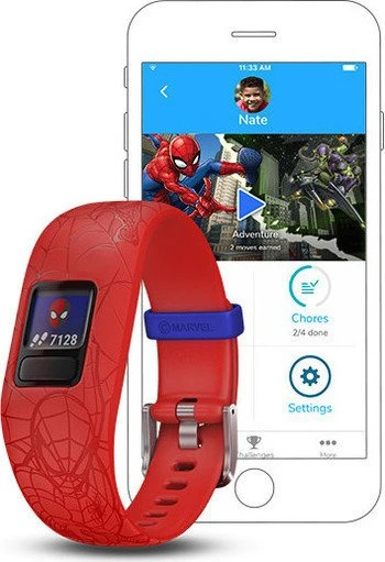 Garmin vivofit jr. 2 Marvel Spider-Man Aktivitäts-Tracker anpassbar rot