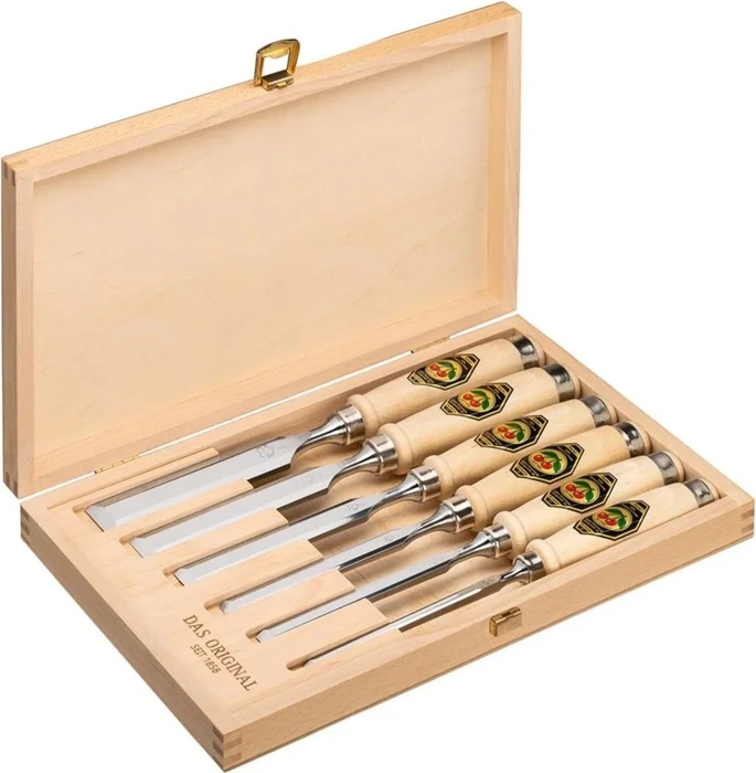 Kirschen 1001 Stechbeitel-Satz inkl. Werkzeugbox, 6-tlg.